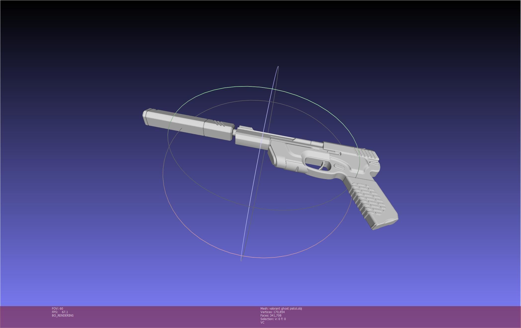 Valorant Ghost Pistol Basic Model 3D model_26