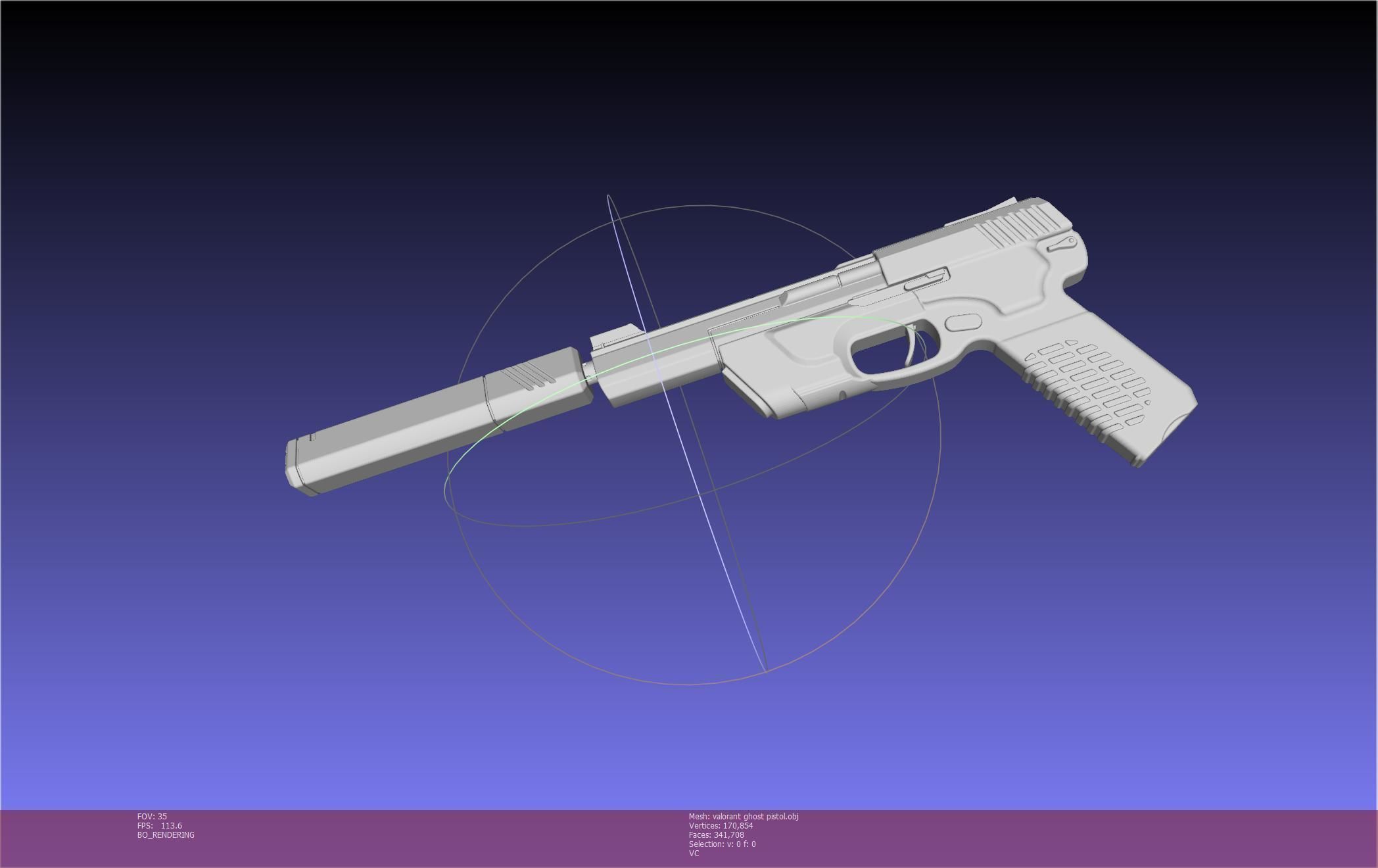 Valorant Ghost Pistol Basic Model 3D model_110