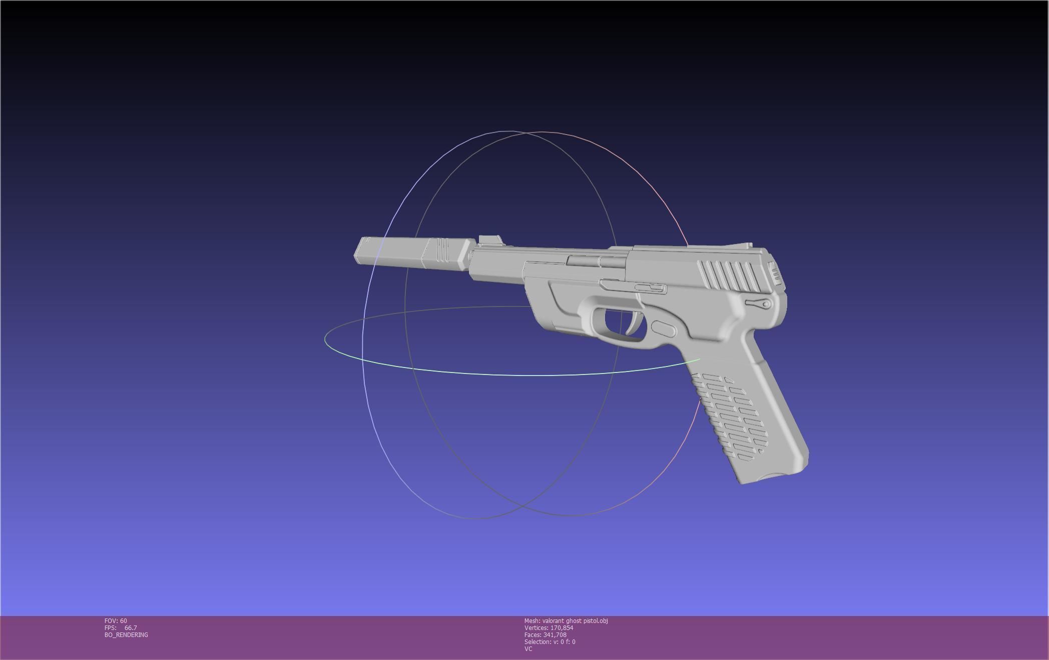 Valorant Ghost Pistol Basic Model 3D model_11