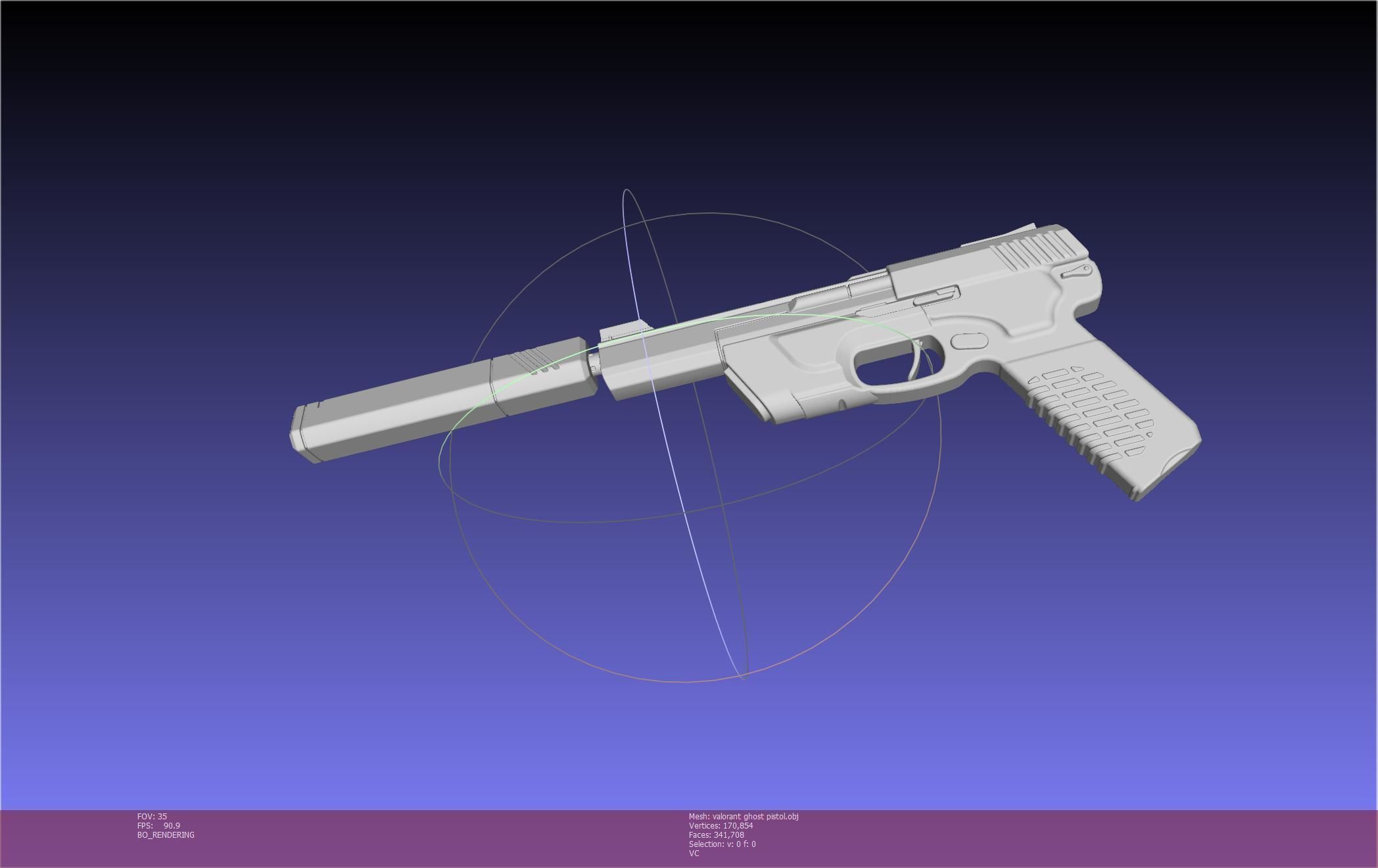 Valorant Ghost Pistol Basic Model 3D model_108