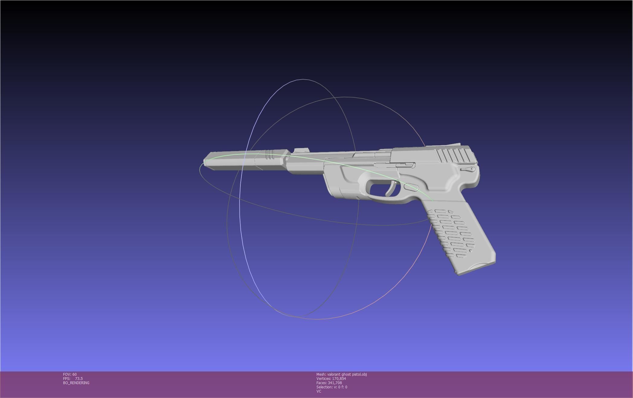 Valorant Ghost Pistol Basic Model 3D model_12