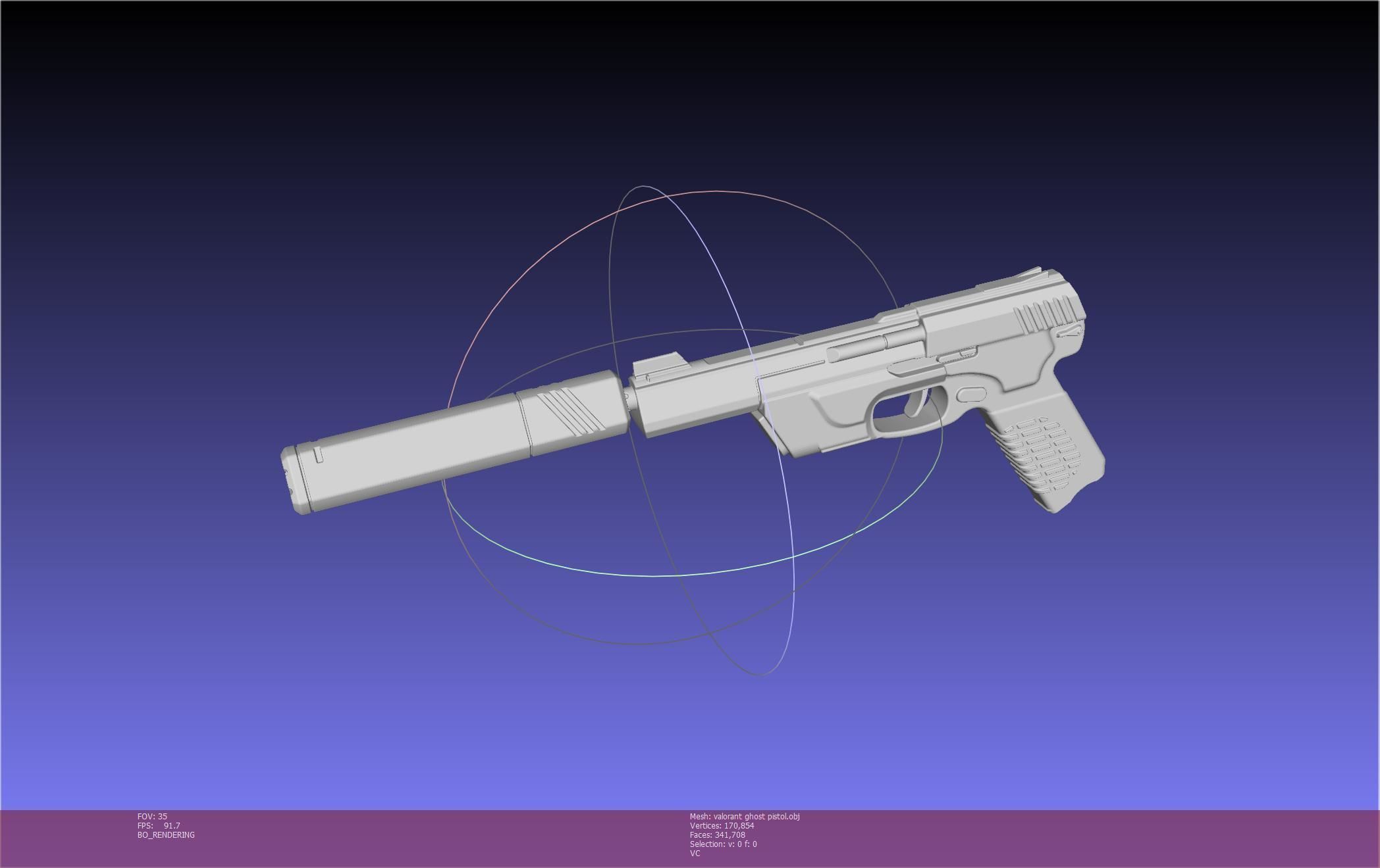 Valorant Ghost Pistol Basic Model 3D model_113