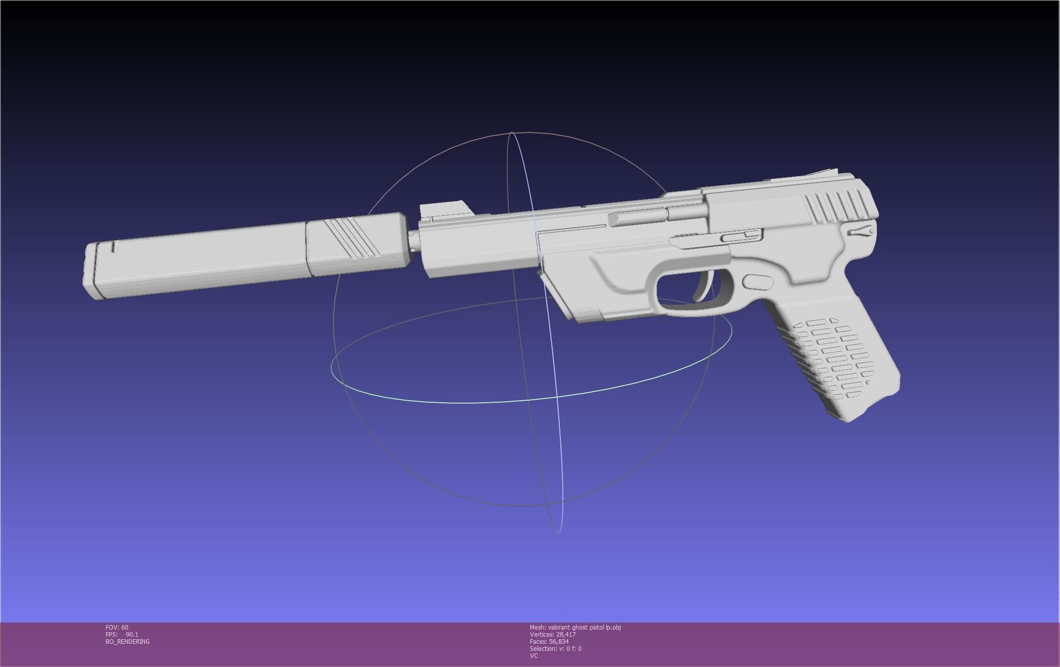 Valorant Ghost Pistol Basic Model 3D model_118
