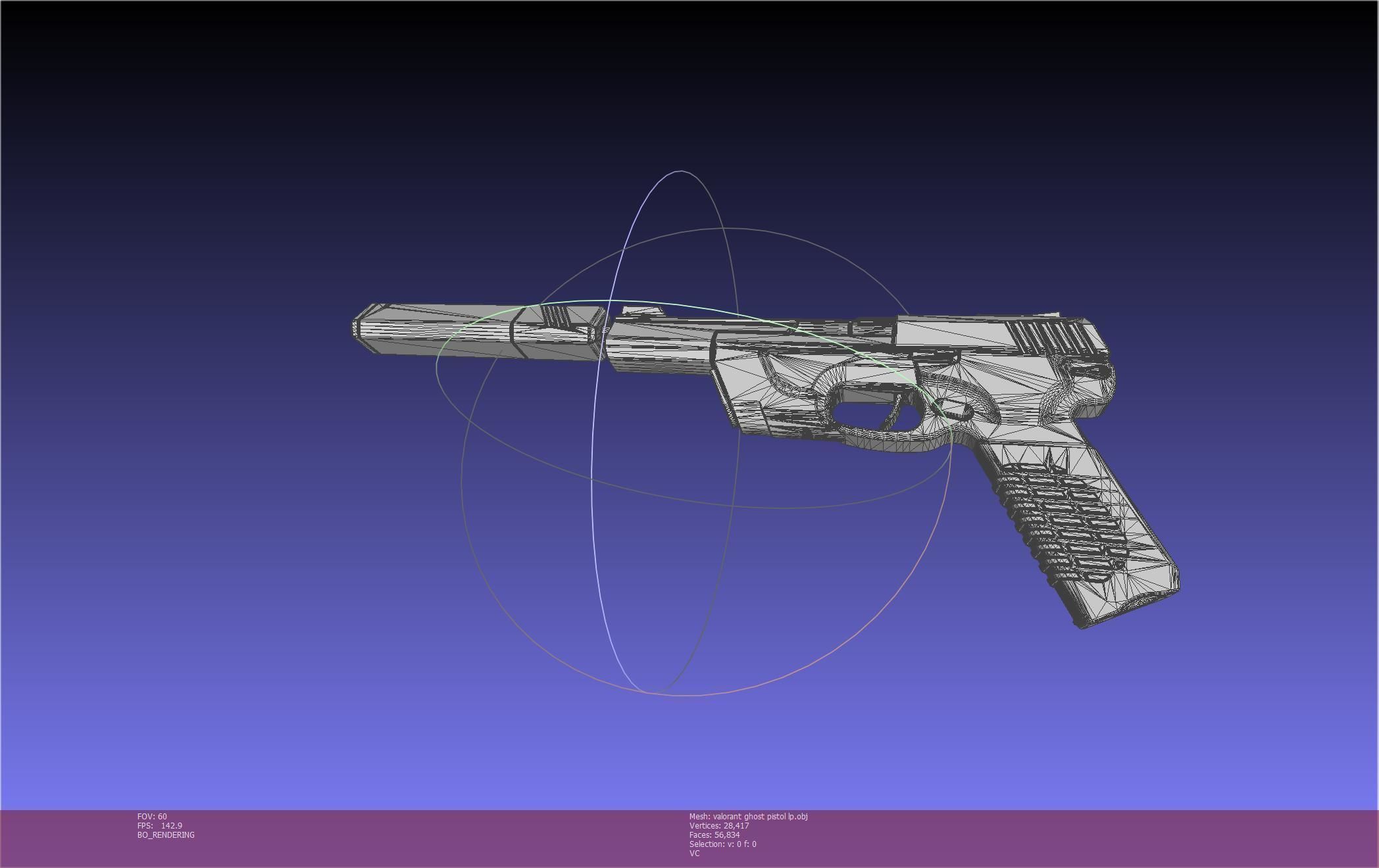 Valorant Ghost Pistol Basic Model 3D model_139