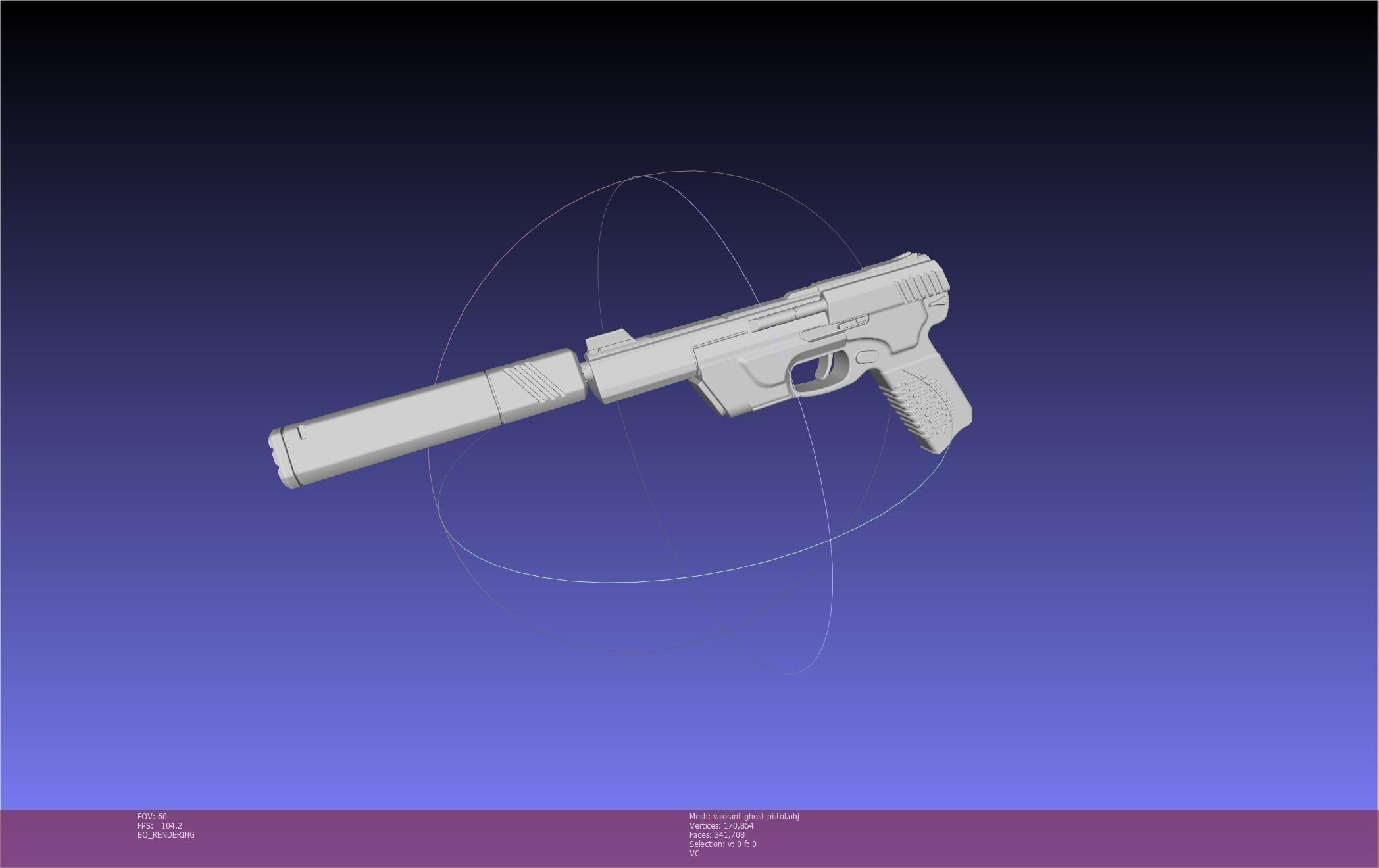 Valorant Ghost Pistol Basic Model 3D model_6