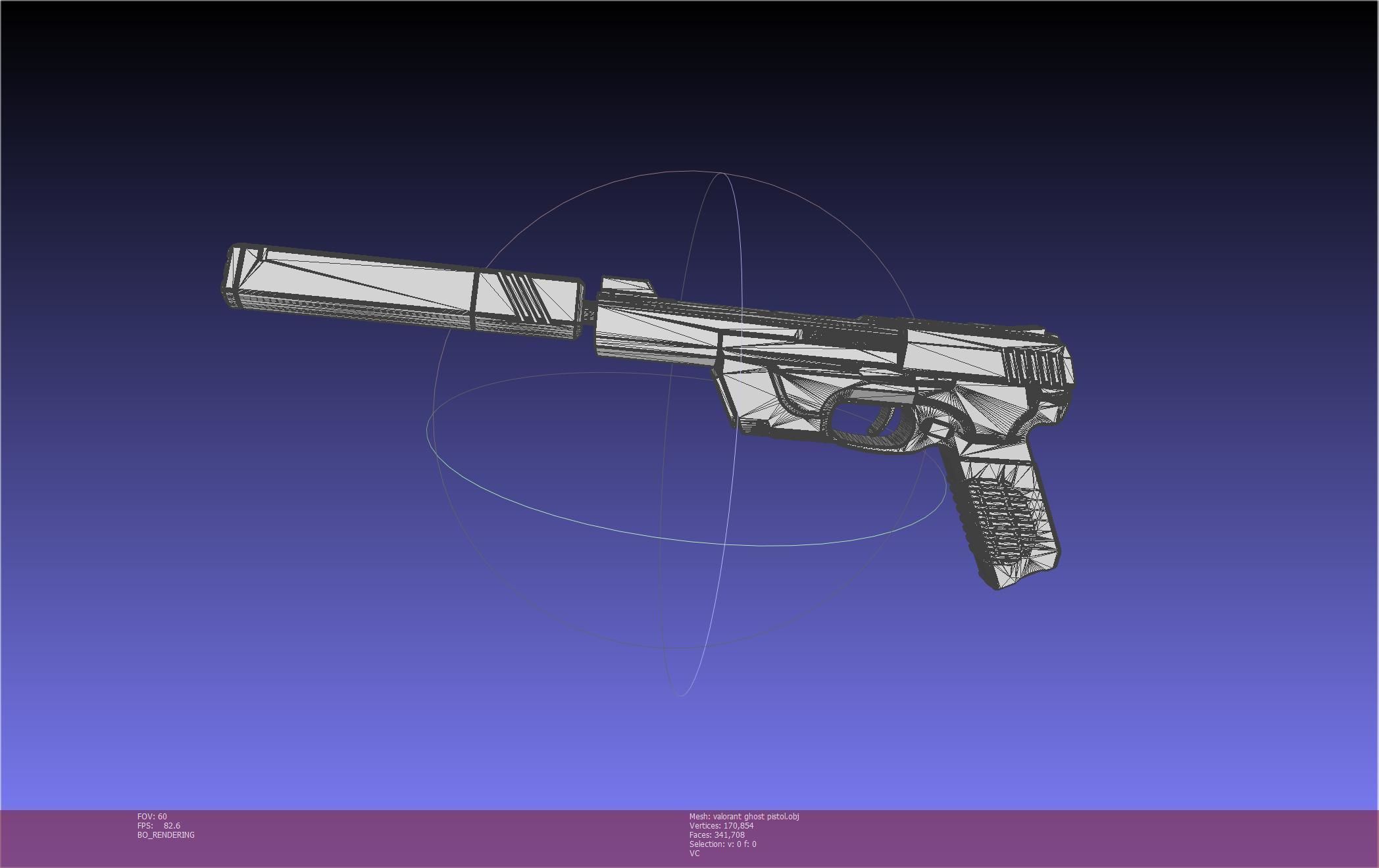 Valorant Ghost Pistol Basic Model 3D model_91