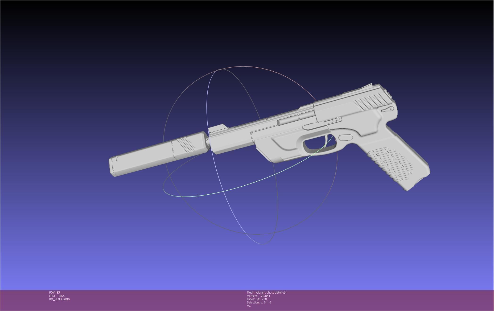 Valorant Ghost Pistol Basic Model 3D model_103
