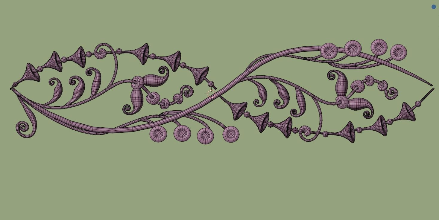 ornament baroque V7 3D model_10