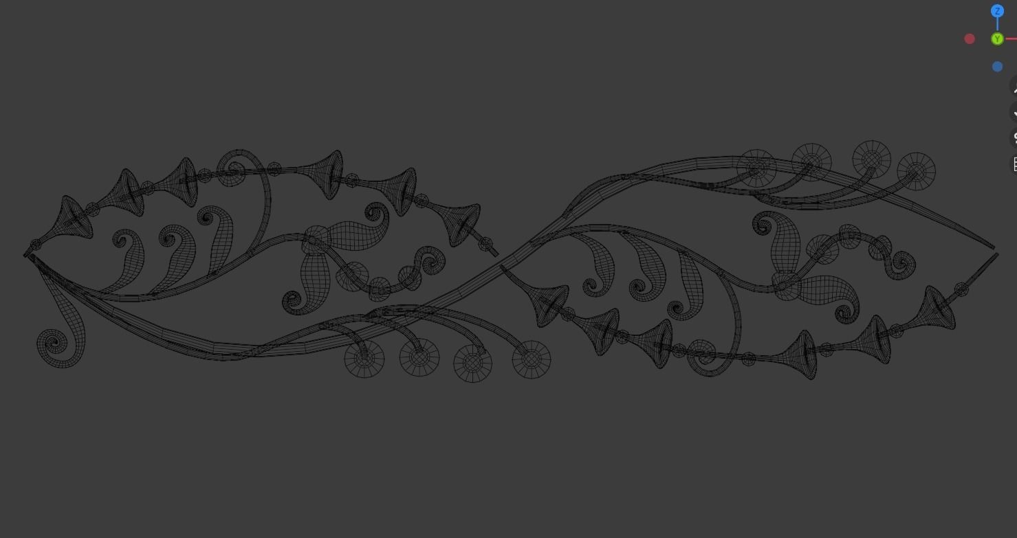 ornament baroque V7 3D model_9