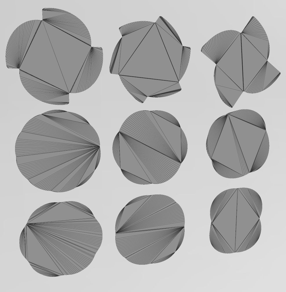 3d Geometrical pattern rosettes N02 3D print model_22