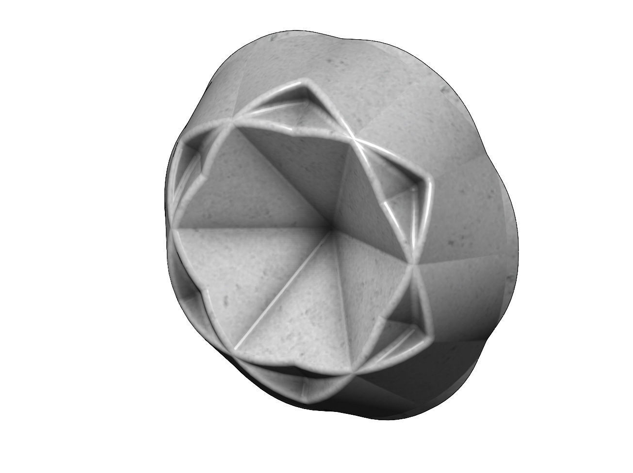 3d Geometrical pattern rosettes N02 3D print model_19