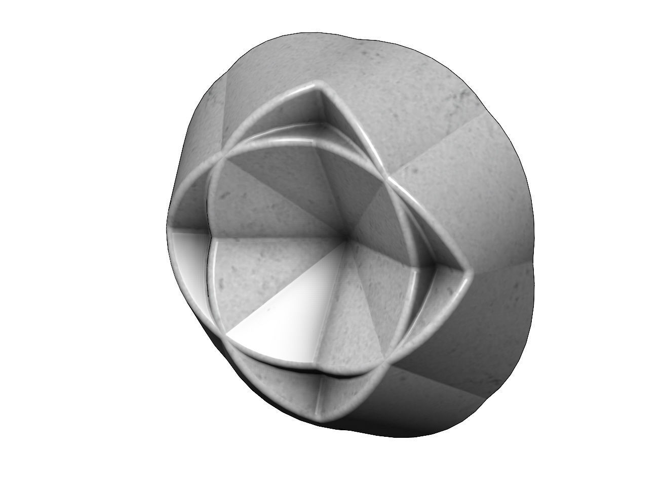 3d Geometrical pattern rosettes N02 3D print model_17