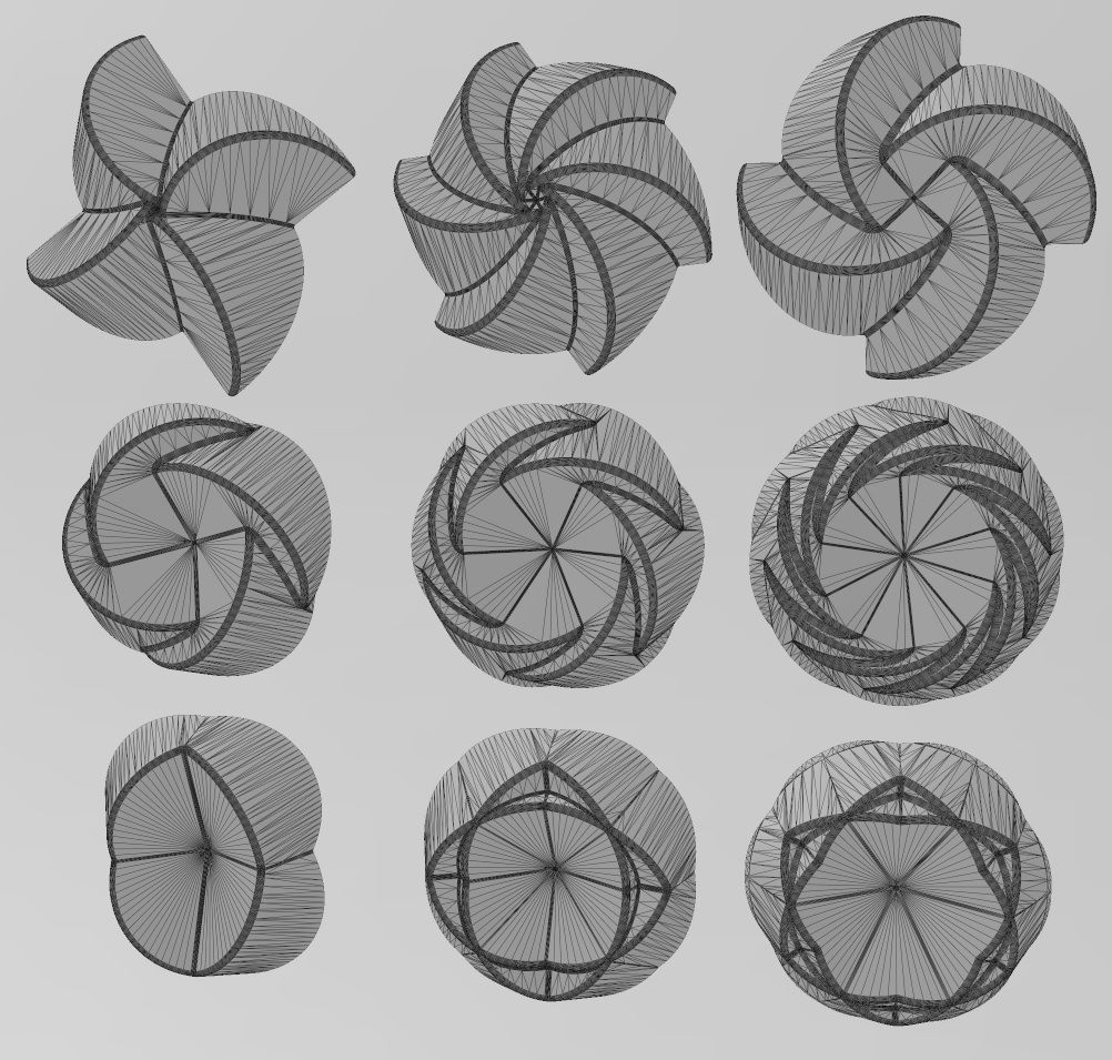 3d Geometrical pattern rosettes N02 3D print model_21