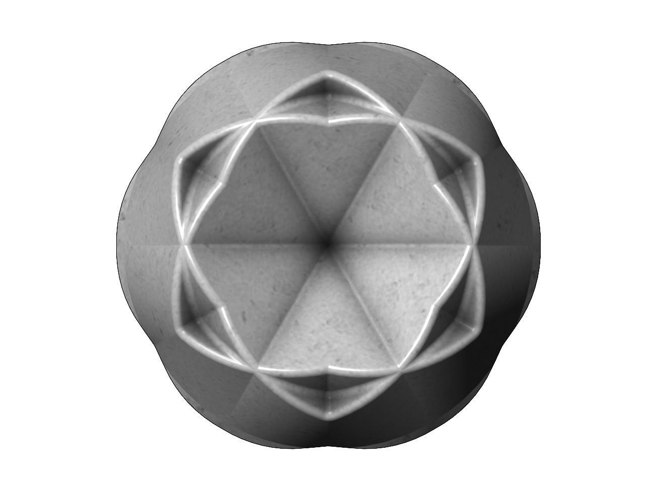 3d Geometrical pattern rosettes N02 3D print model_18
