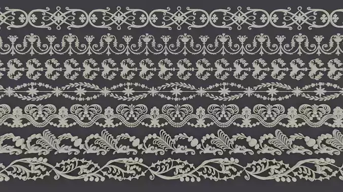 Ornamen baroque collection 7 style