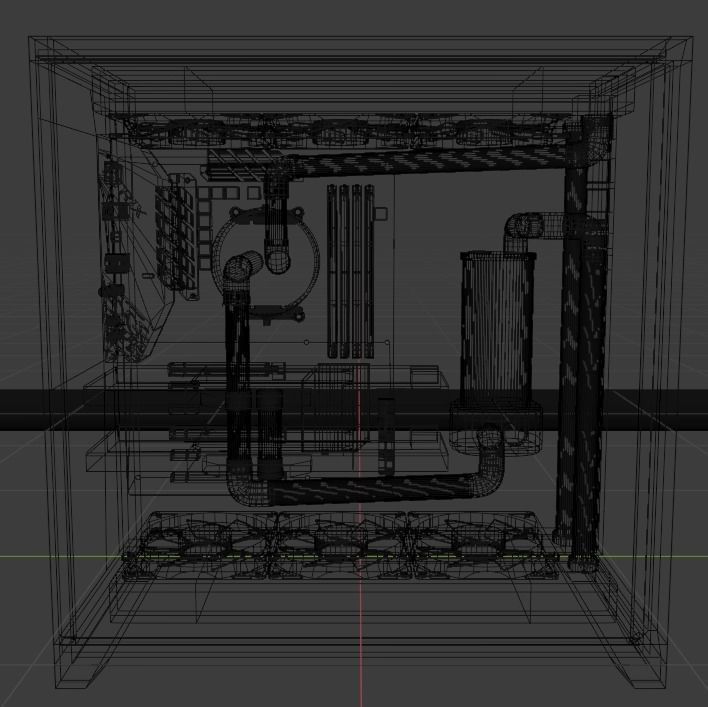 Lian Li PC Free 3D model_5