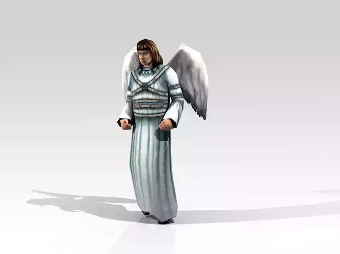 Angel low poly 01 Low-poly 3D model