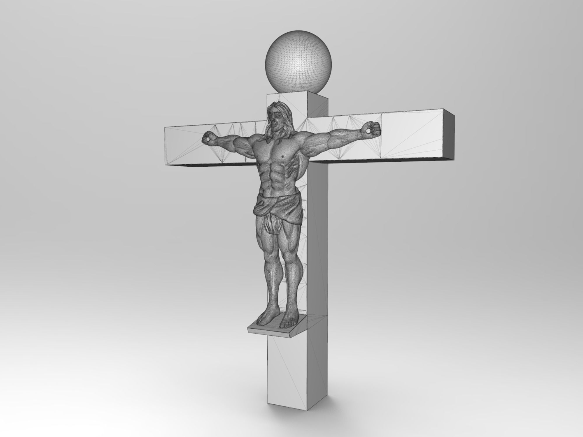 Korean Jesus Statue 3D model 3D printable CGTrader