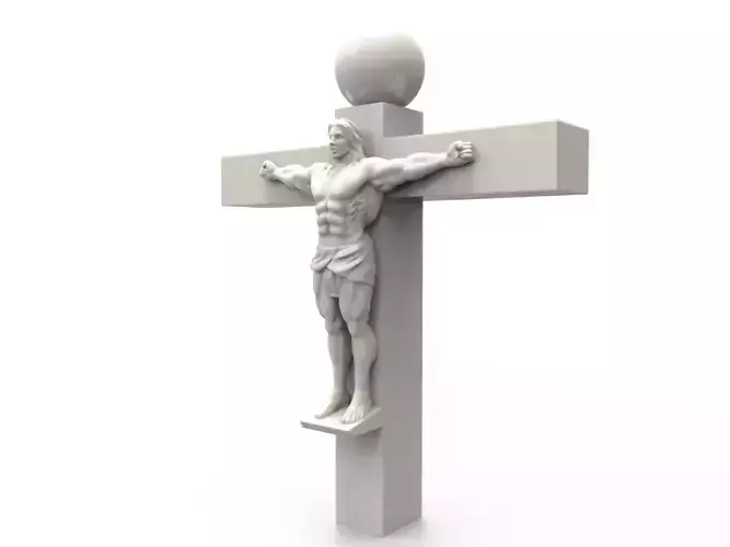 Korean Jesus Statue 3D print model