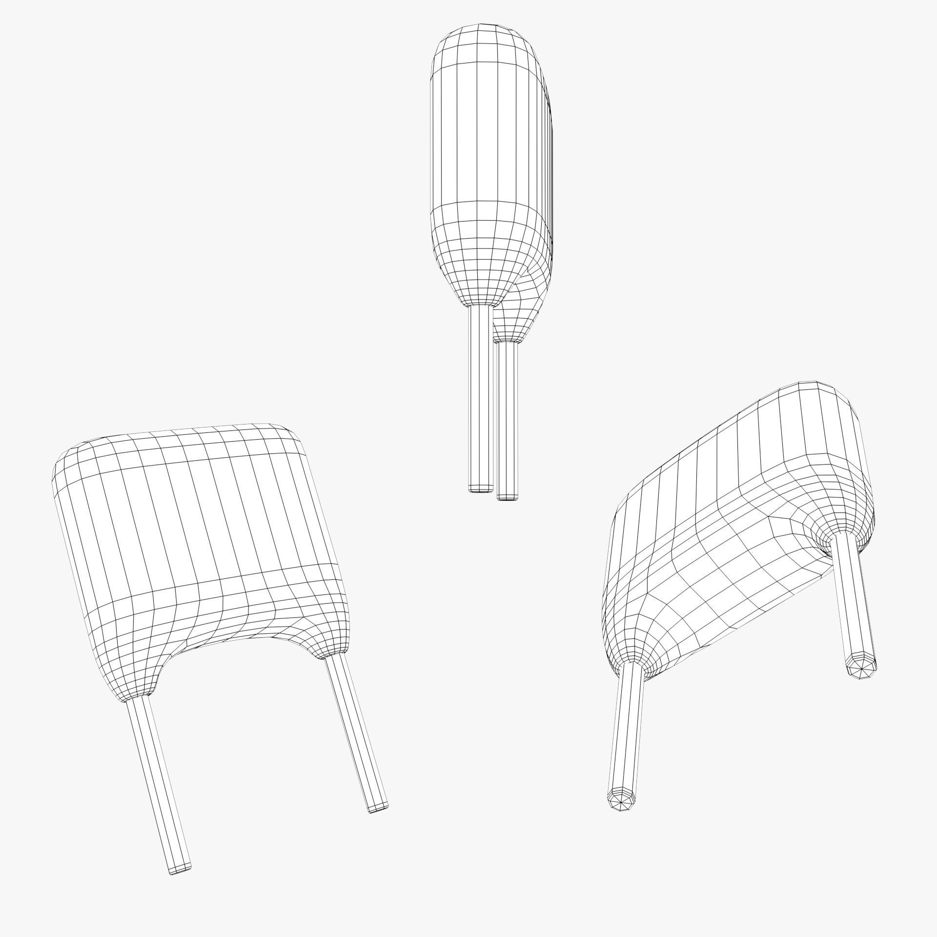 Polyester Film Capacitor with 2K PBR textures Low-poly 3D model_7