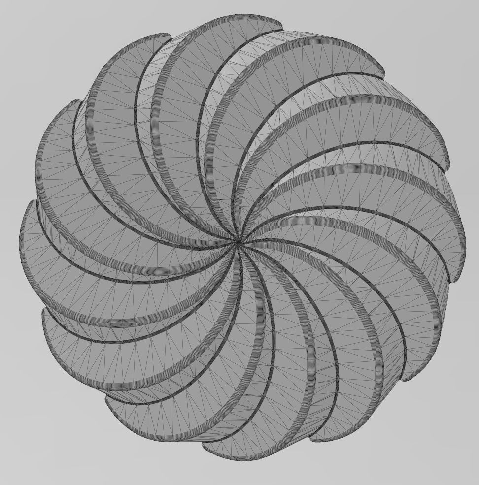 3d Geometrical pattern rosettes N00 3D print model_14