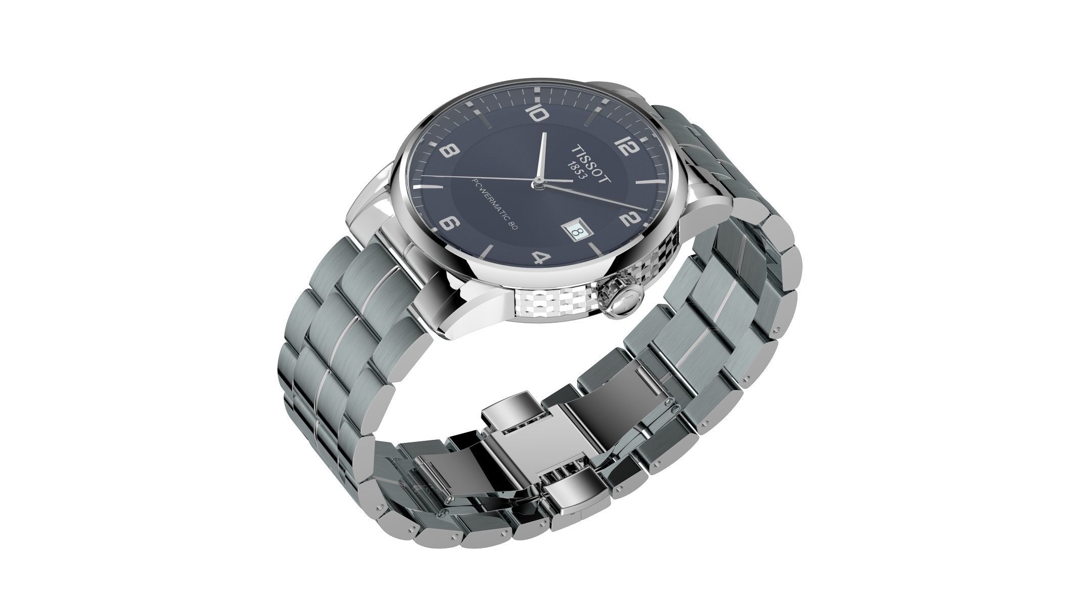 Tissot Luxury Powermatic 80 3D model_9