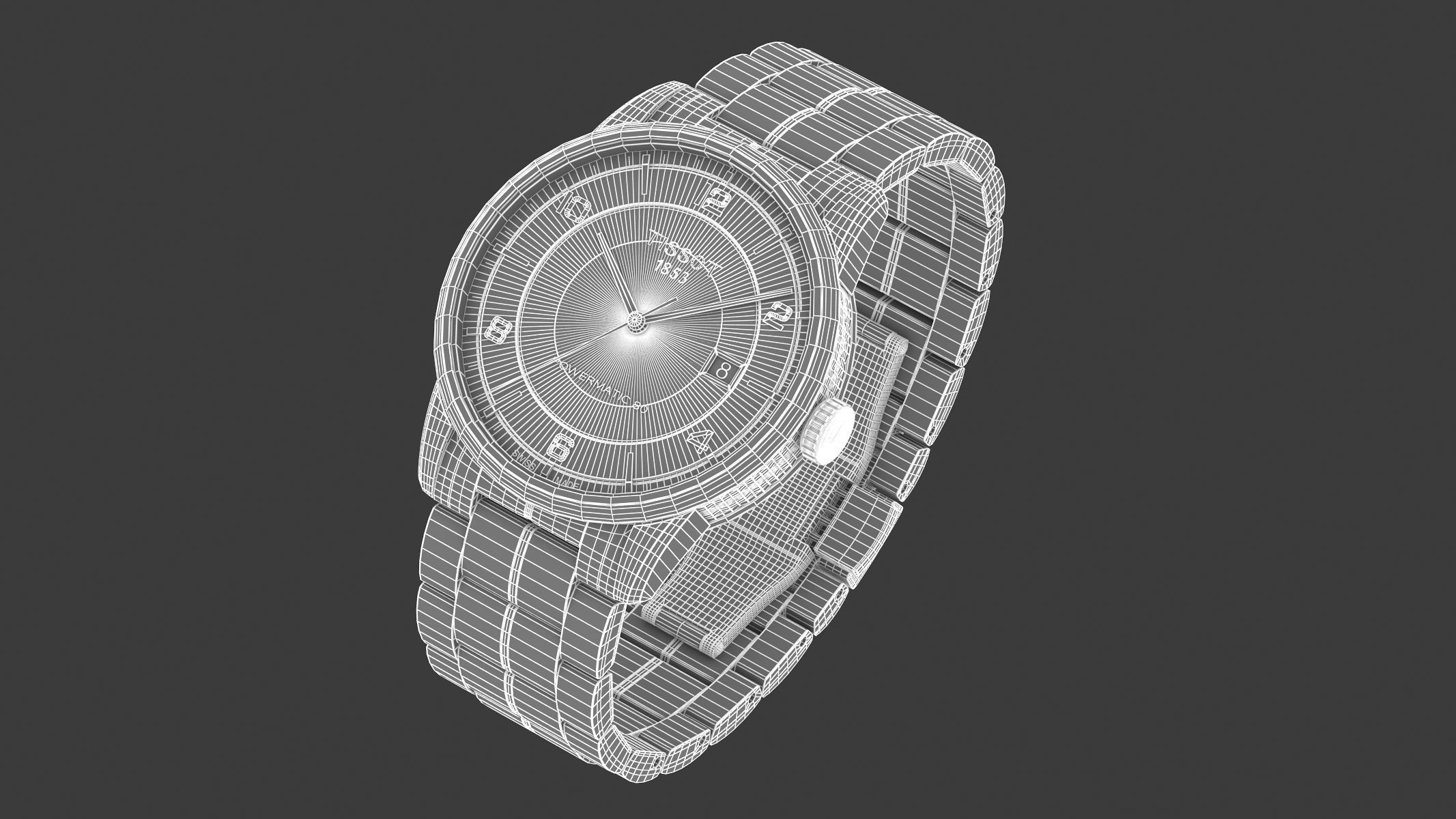 Tissot Luxury Powermatic 80 3D model_11