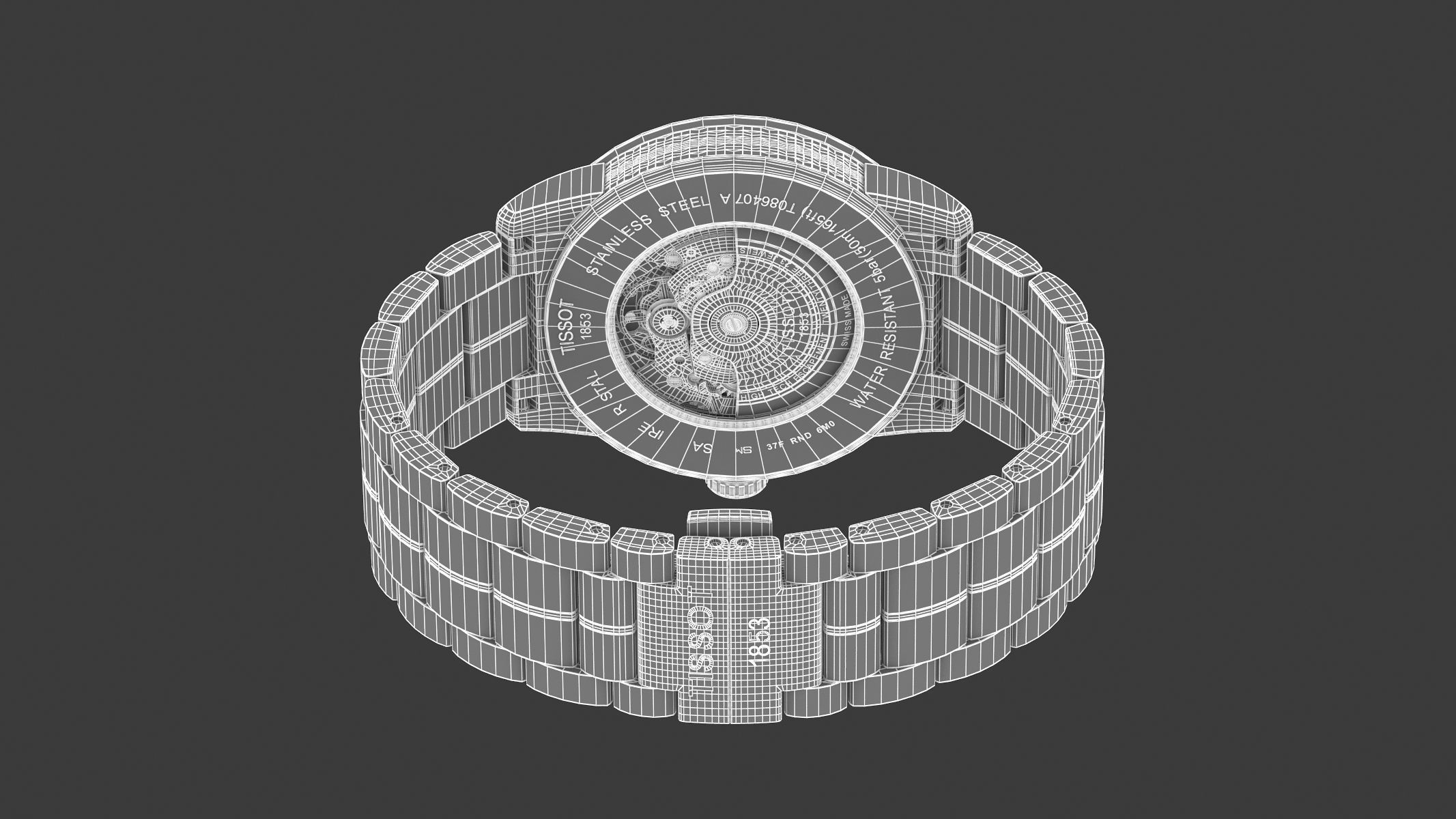 Tissot Luxury Powermatic 80 3D model_18