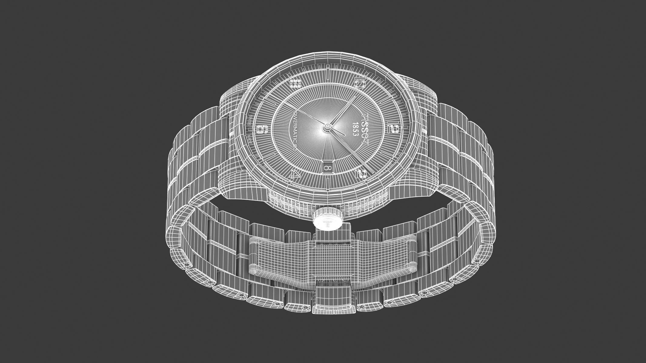 Tissot Luxury Powermatic 80 3D model_17