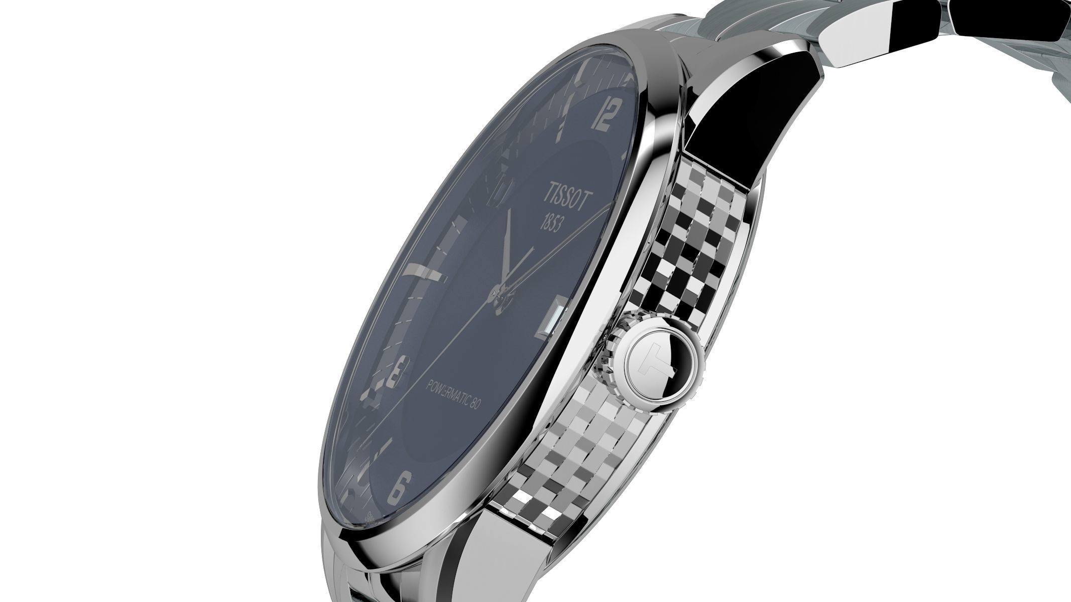 Tissot Luxury Powermatic 80 3D model_6