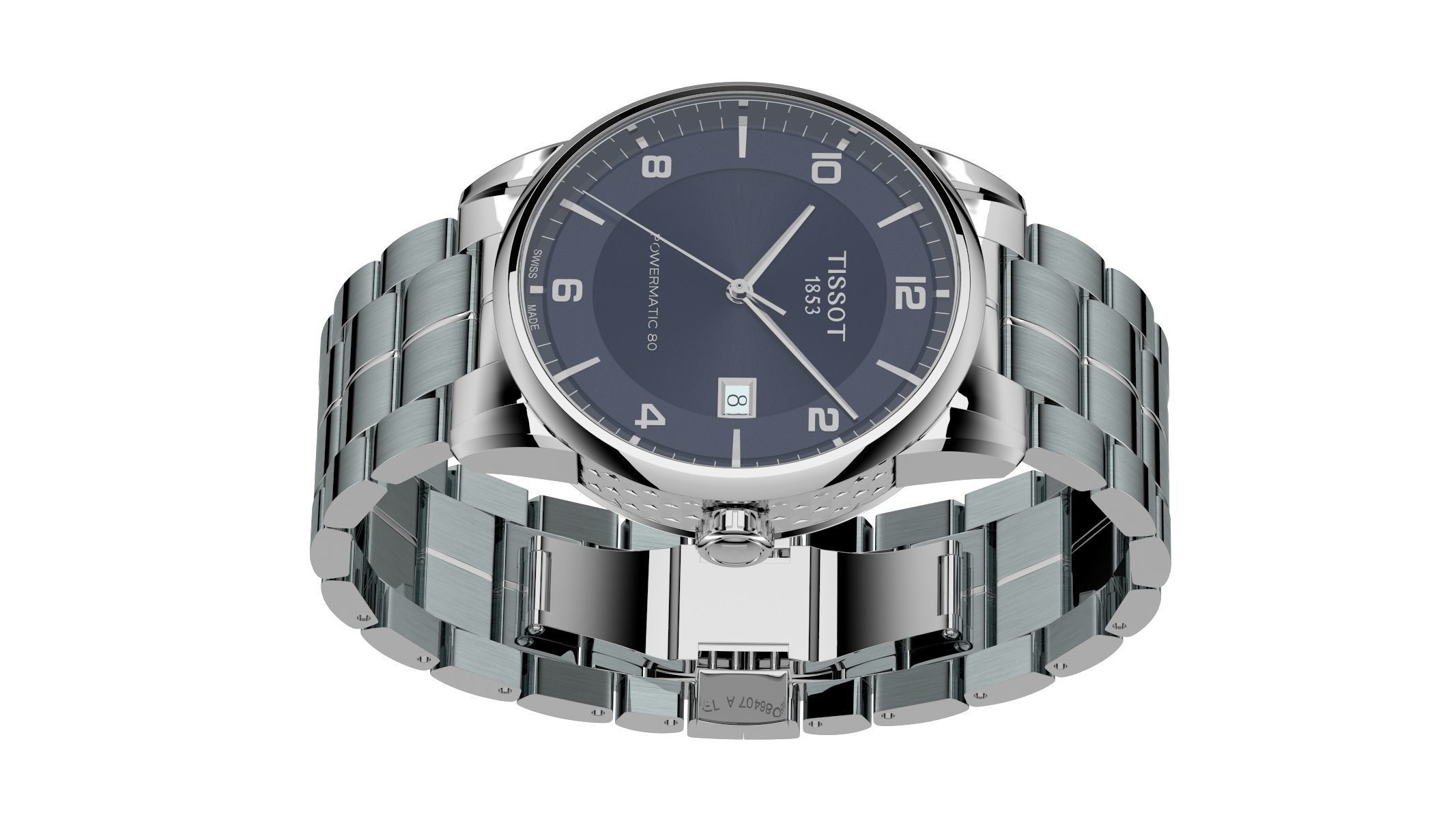 Tissot Luxury Powermatic 80 3D model_7