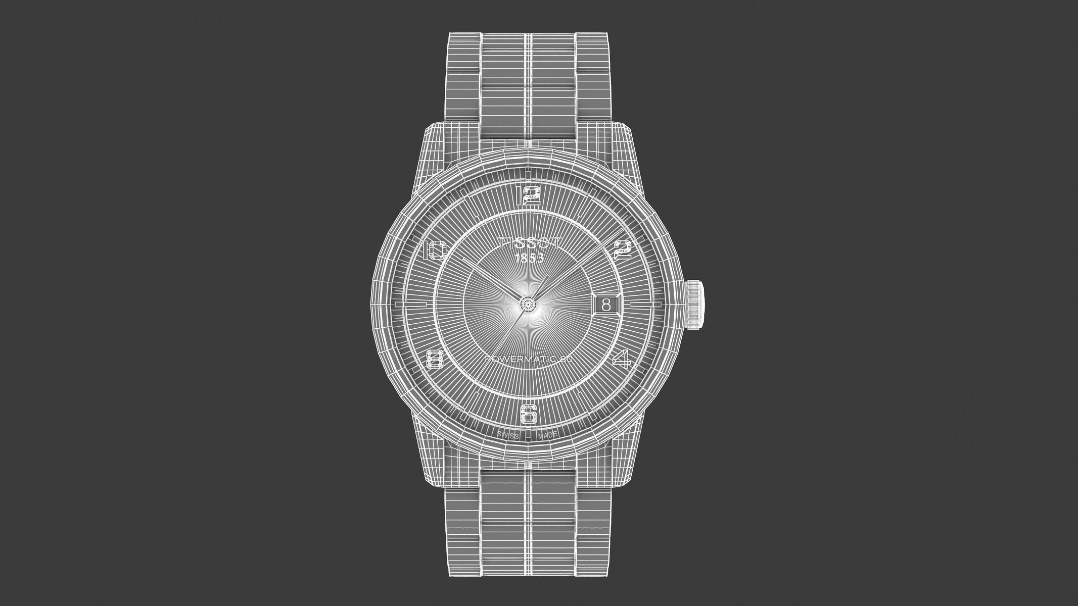 Tissot Luxury Powermatic 80 3D model_10