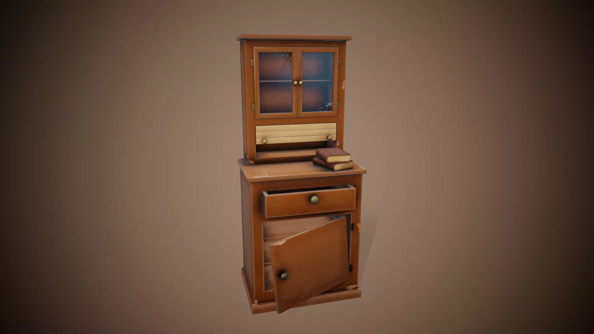 Stylized Furniture - Tutorial Included Low-poly 3D model_0