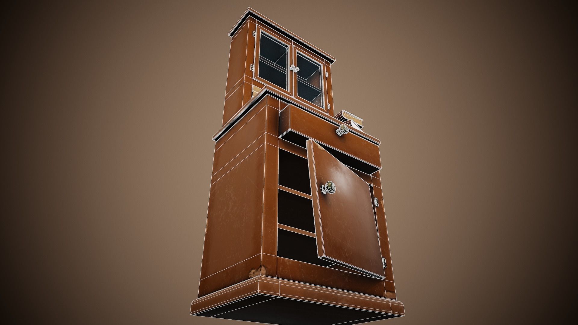 Stylized Furniture - Tutorial Included Low-poly 3D model_6