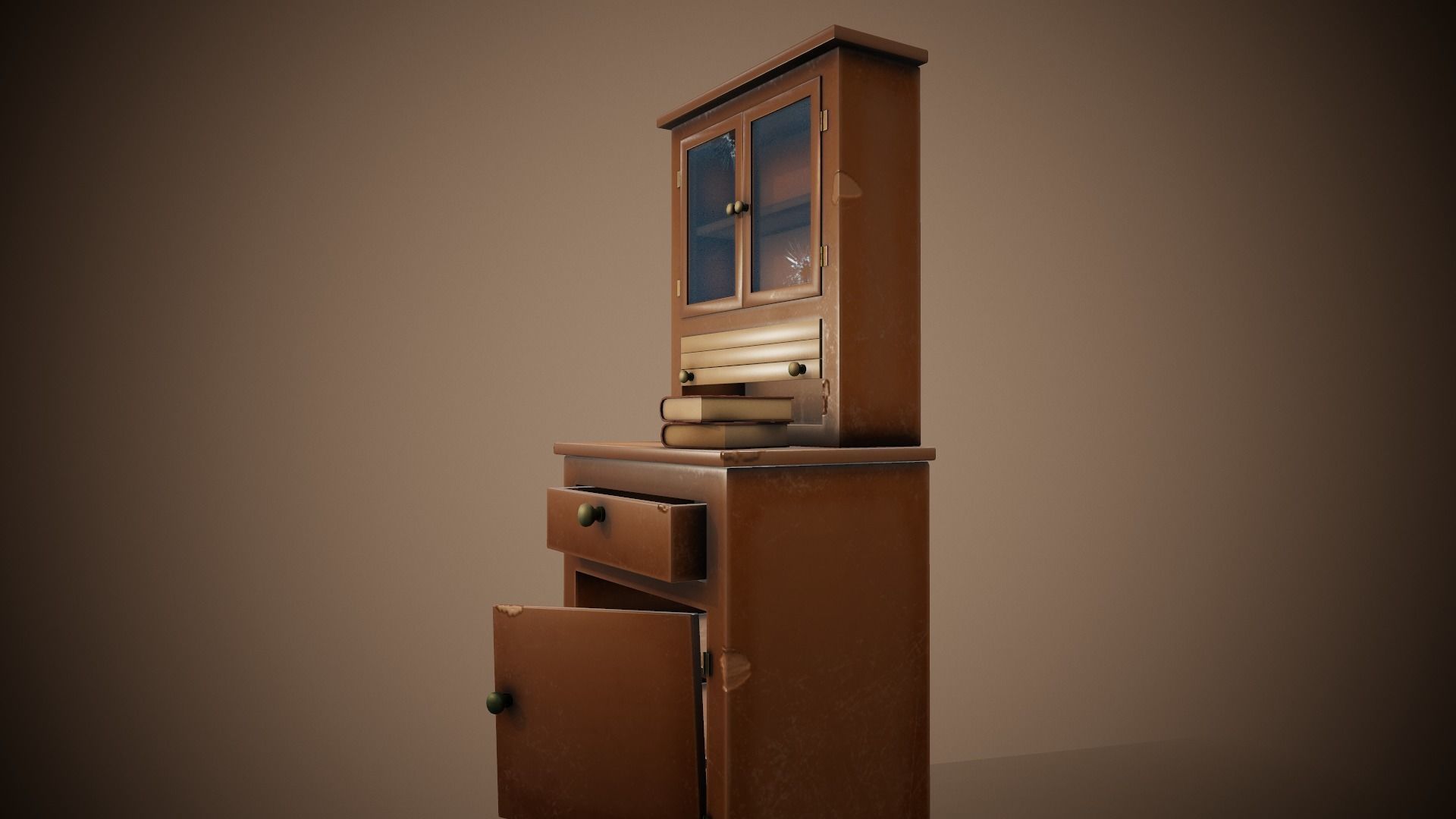 Stylized Furniture - Tutorial Included Low-poly 3D model_12