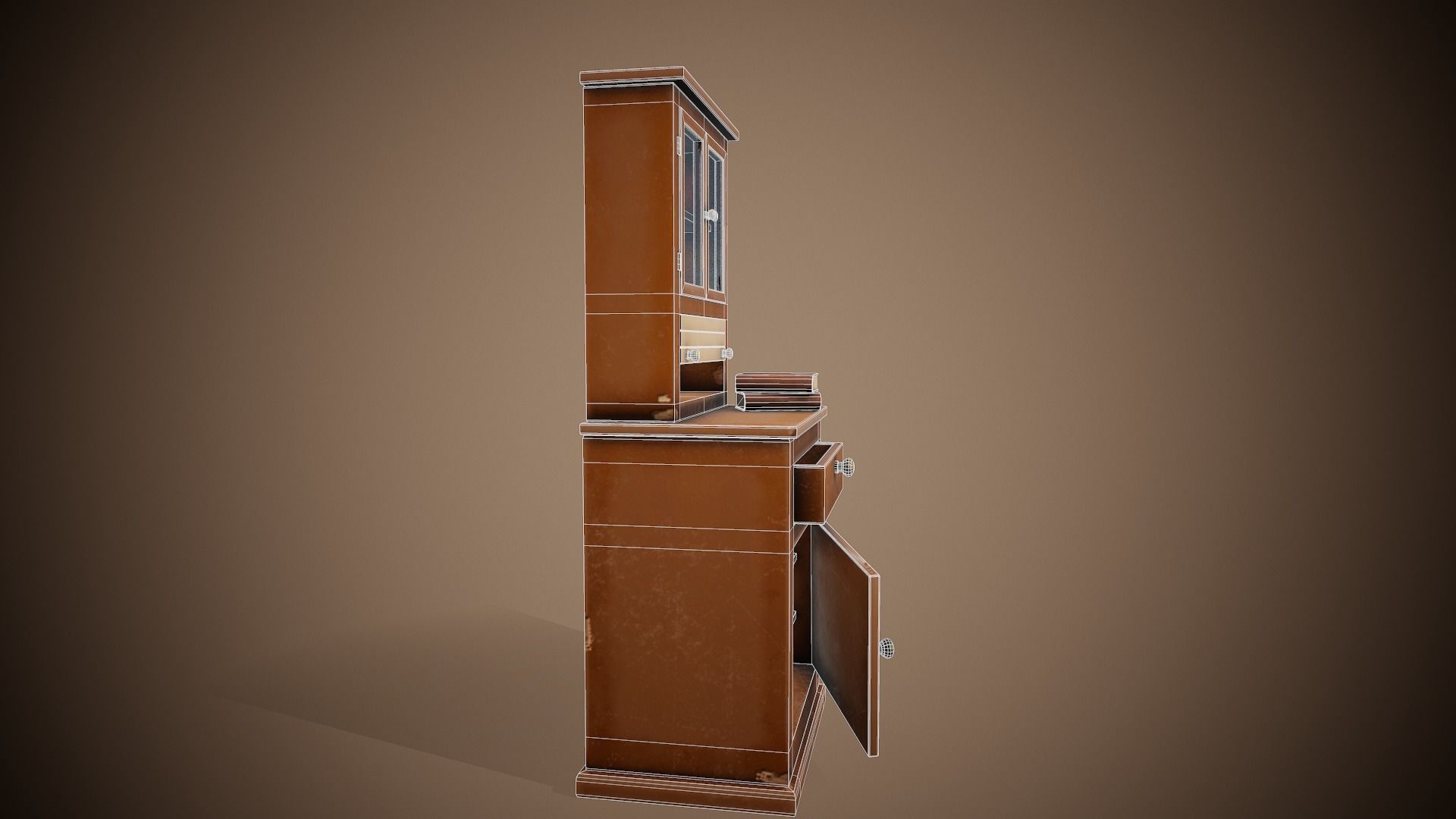 Stylized Furniture - Tutorial Included Low-poly 3D model_9