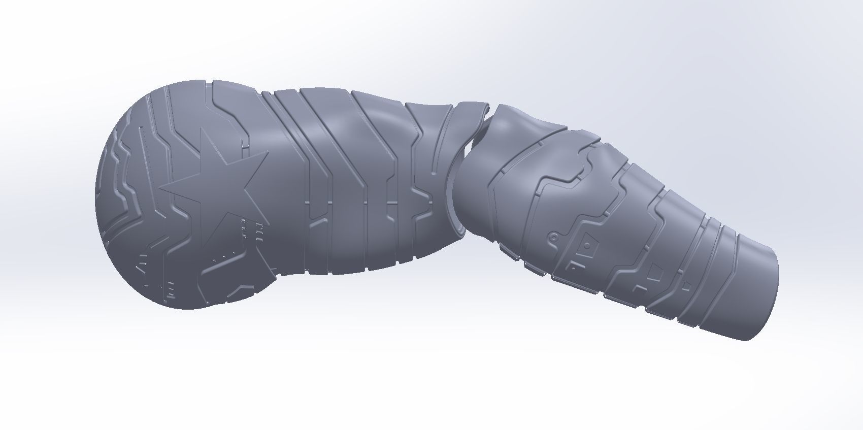 Winter Soldier Arm Printable Models 3D print model_7