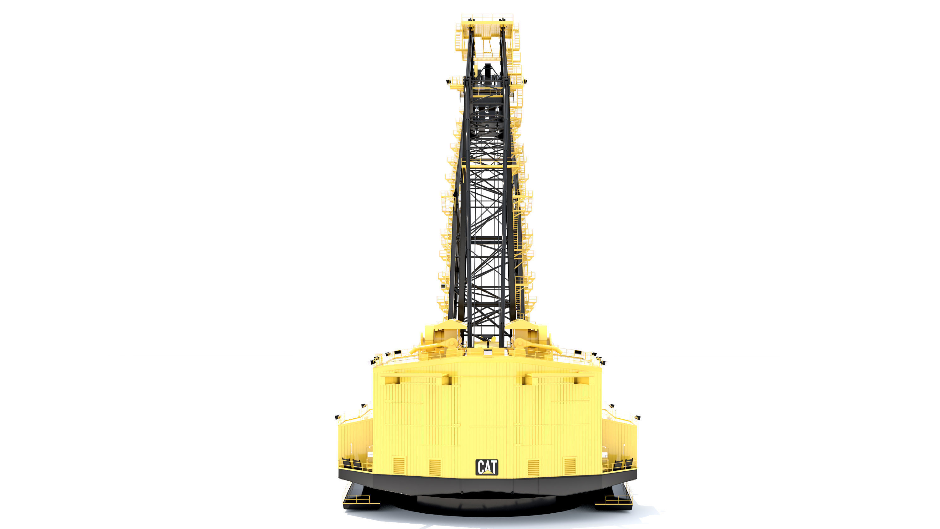 Dragline 3D model crane 3D model_3