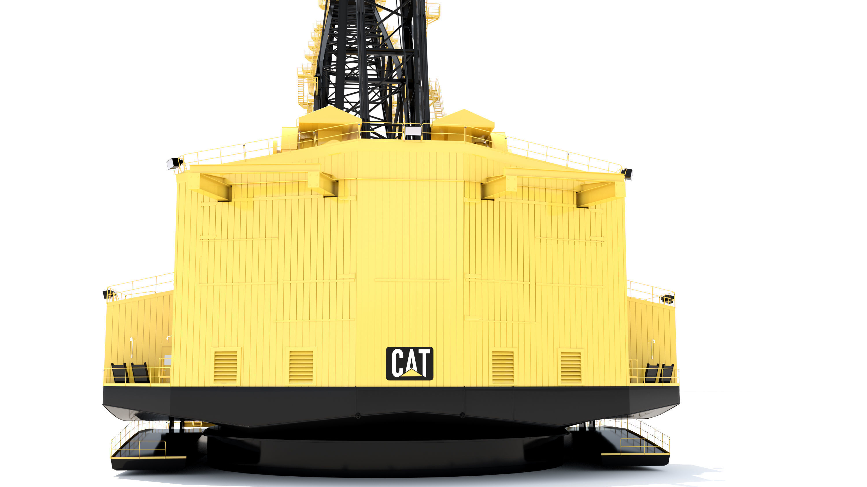 Dragline 3D model crane 3D model_2