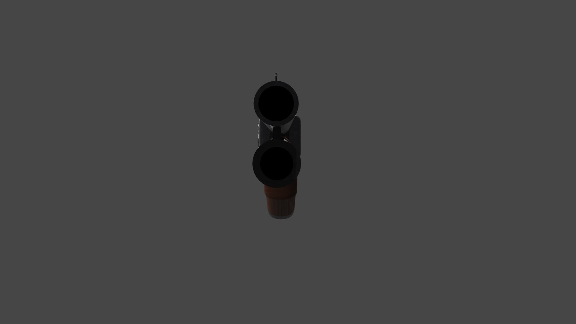 Shotgun Low-poly 3D model_5