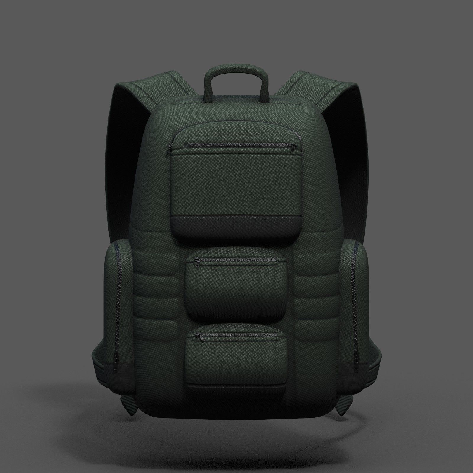 Backpack bag baggage Color 3d low poly Low-poly  Low-poly 3D model_2