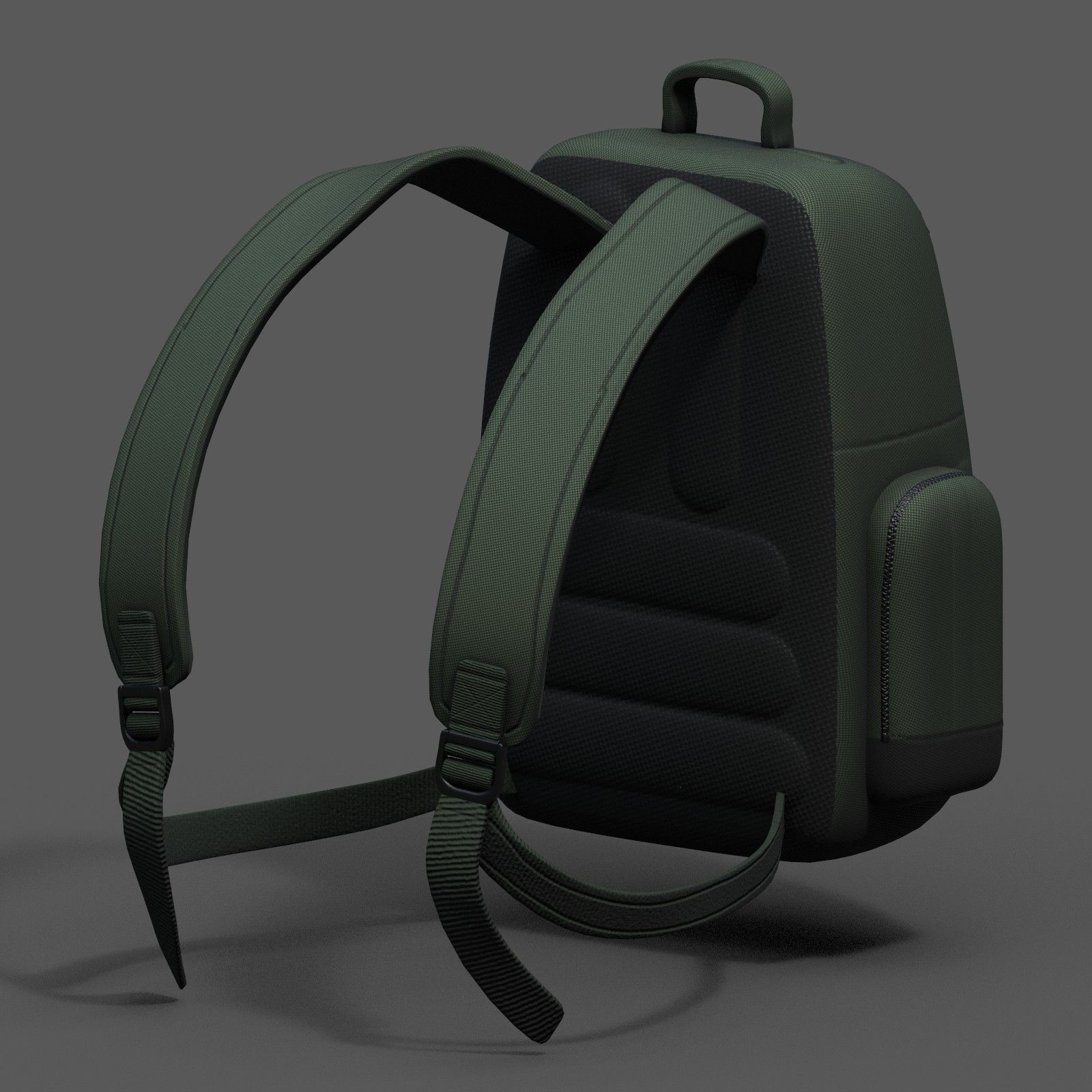 Backpack bag baggage Color 3d low poly Low-poly  Low-poly 3D model_8