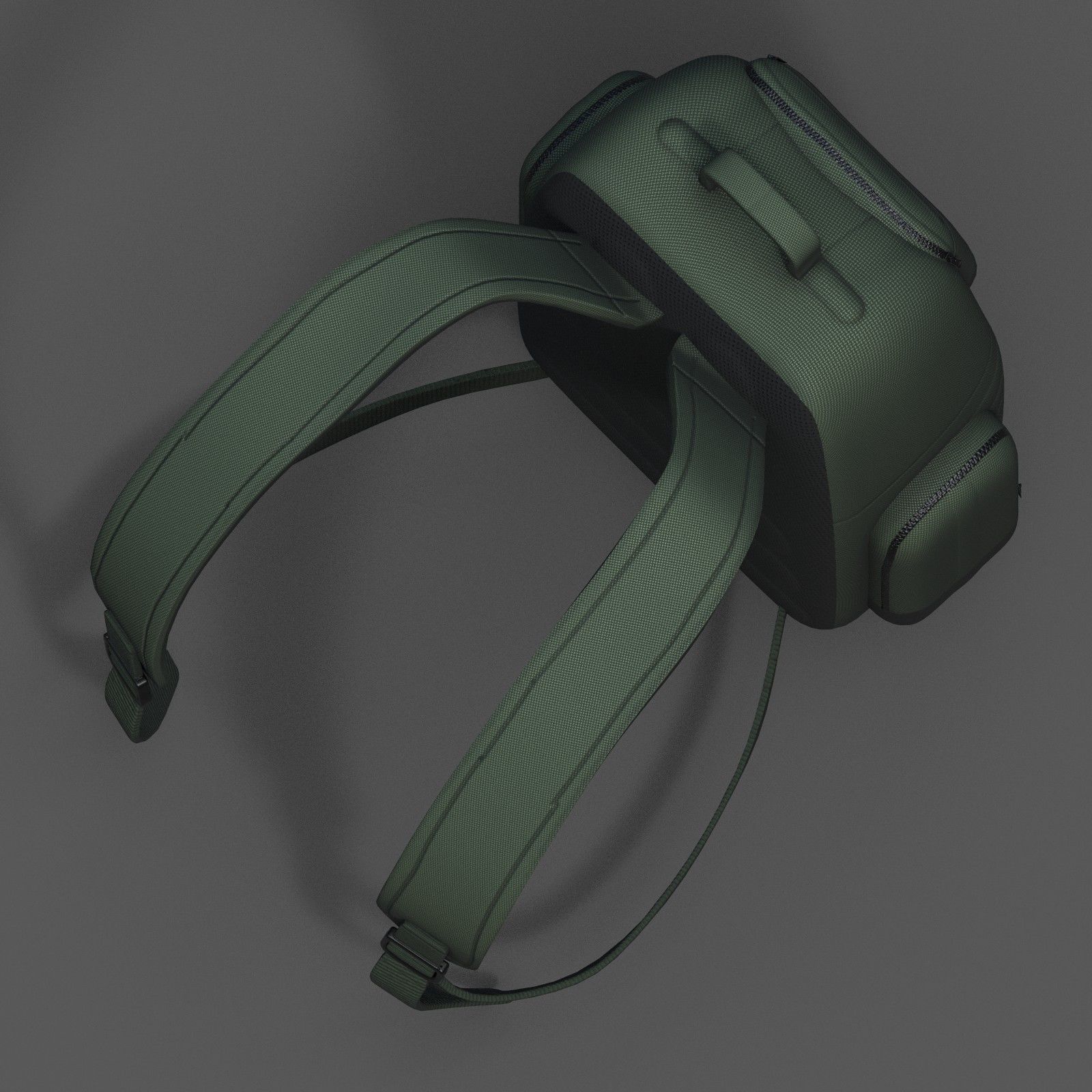 Backpack bag baggage Color 3d low poly Low-poly  Low-poly 3D model_7