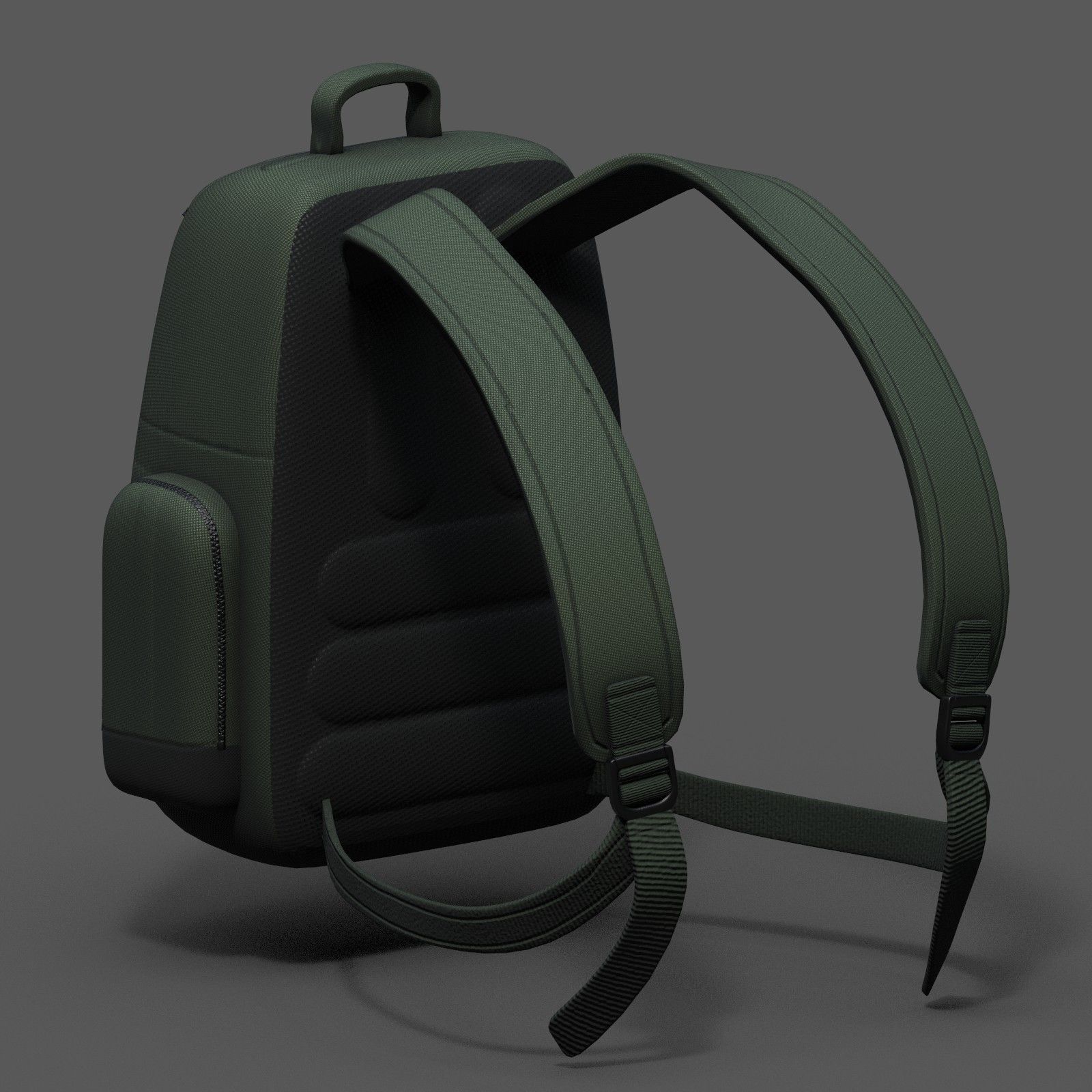 Backpack bag baggage Color 3d low poly Low-poly  Low-poly 3D model_6