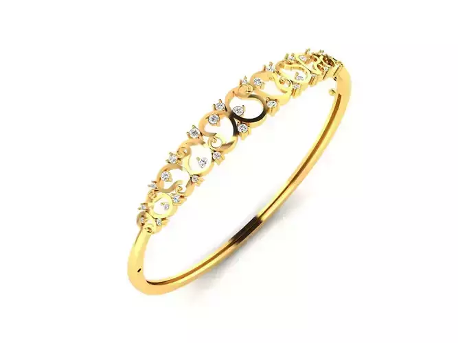 Women bracelets 3dm render detail 3D print model