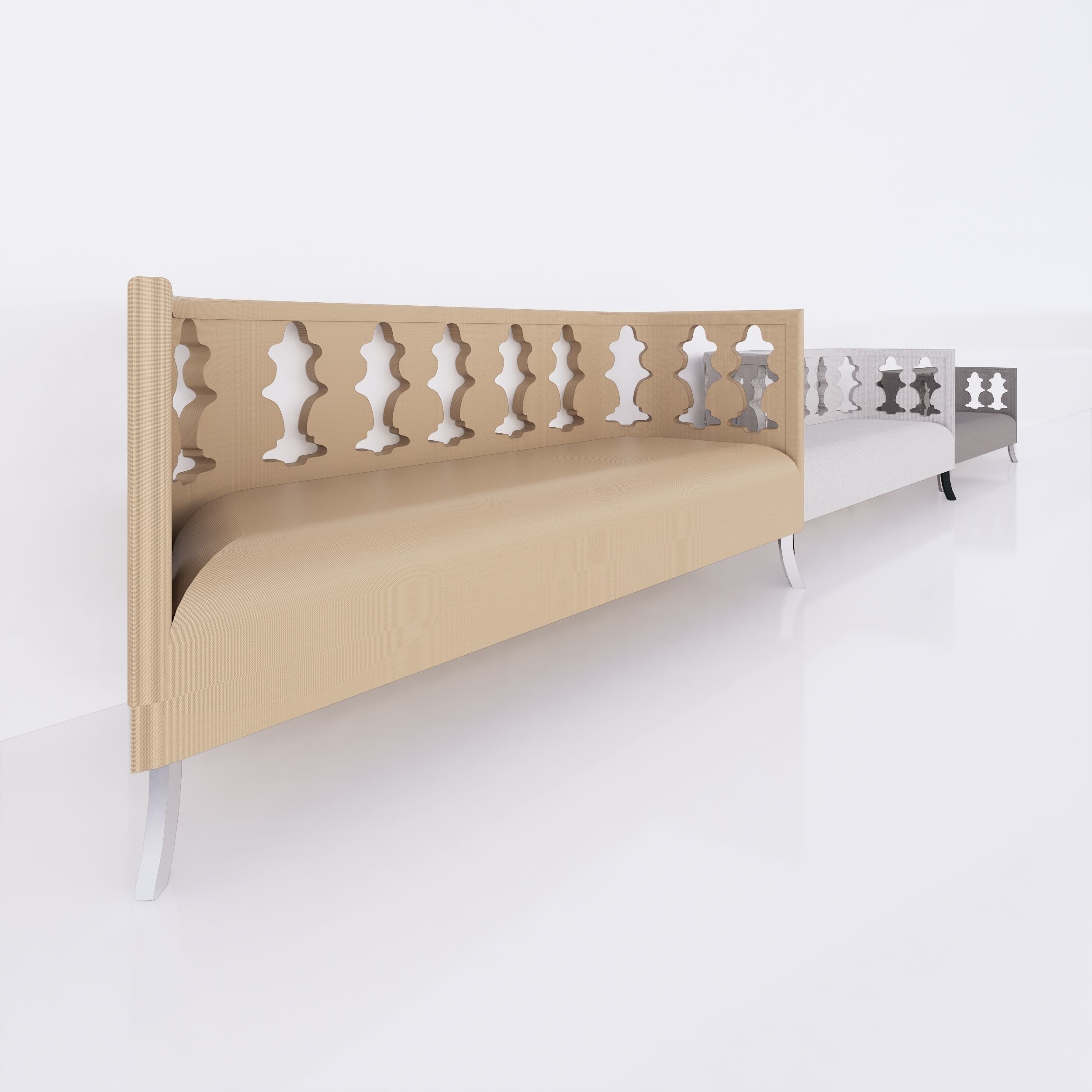 Revit Family - Full scalable sofa free VR / AR / low-poly 3D model ...