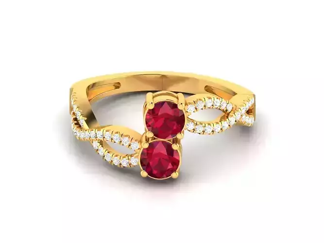 Women solitaire ring 3dm render detail 3D print model