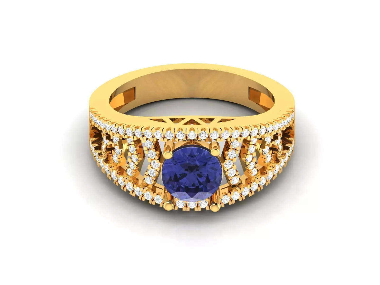 Women solitaire ring 3dm render detail 3D print model 3D print model_0