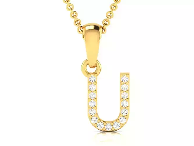 Women U pendant 3dm render detail 3D print model 3D print model