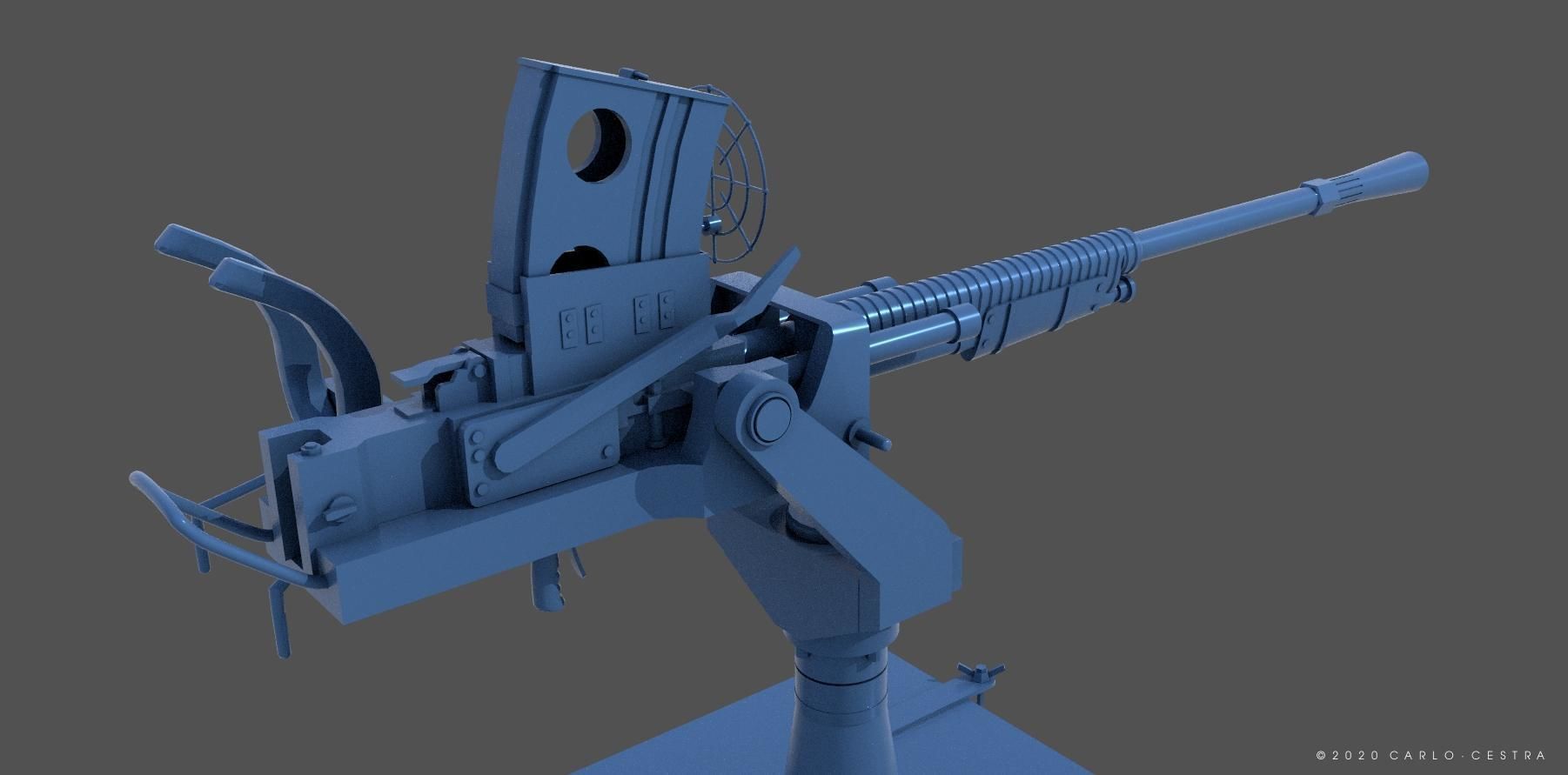 Japanese Type96 25mm AT-AA - Personal license - 1-4 scale 3D print model_1